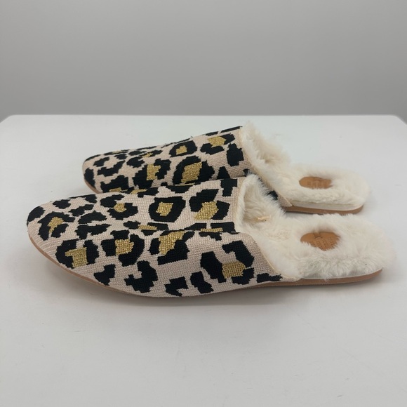 Anthropologie Shoes - NWT Emilie Leopard Slippers Far Away from Close Animal Womens Medium Large